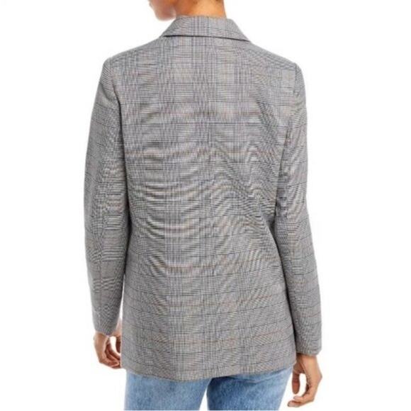AQUA Grey Oversized Plaid Blazer Size L - Picture 2 of 7